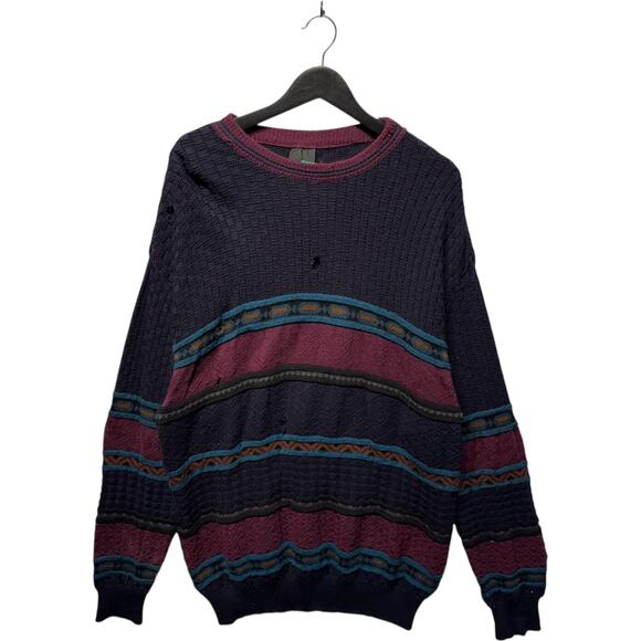 Vintage Other - Vintage 3D Patterned Textured Pullover Sweater L